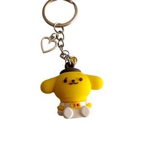 Pompompurin Kawaii Hello Kitty Charm Keychain